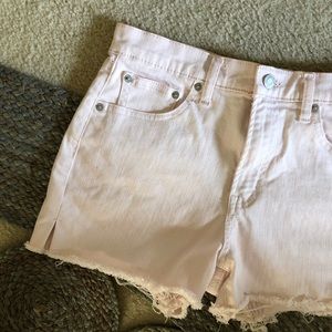 GAP baby pink denim shorts